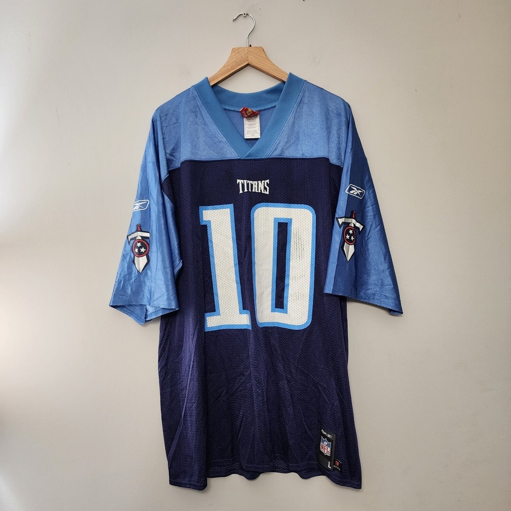 Titans Vince Young 10 Reebok NFL Football Jersey Mens Size Large Tennessee